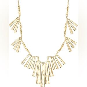 Kendra Scott Layton Statement Necklace in Gold Metal